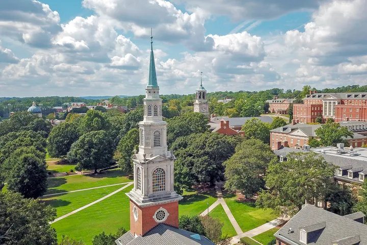 Campus Aerial from Reid Chapel