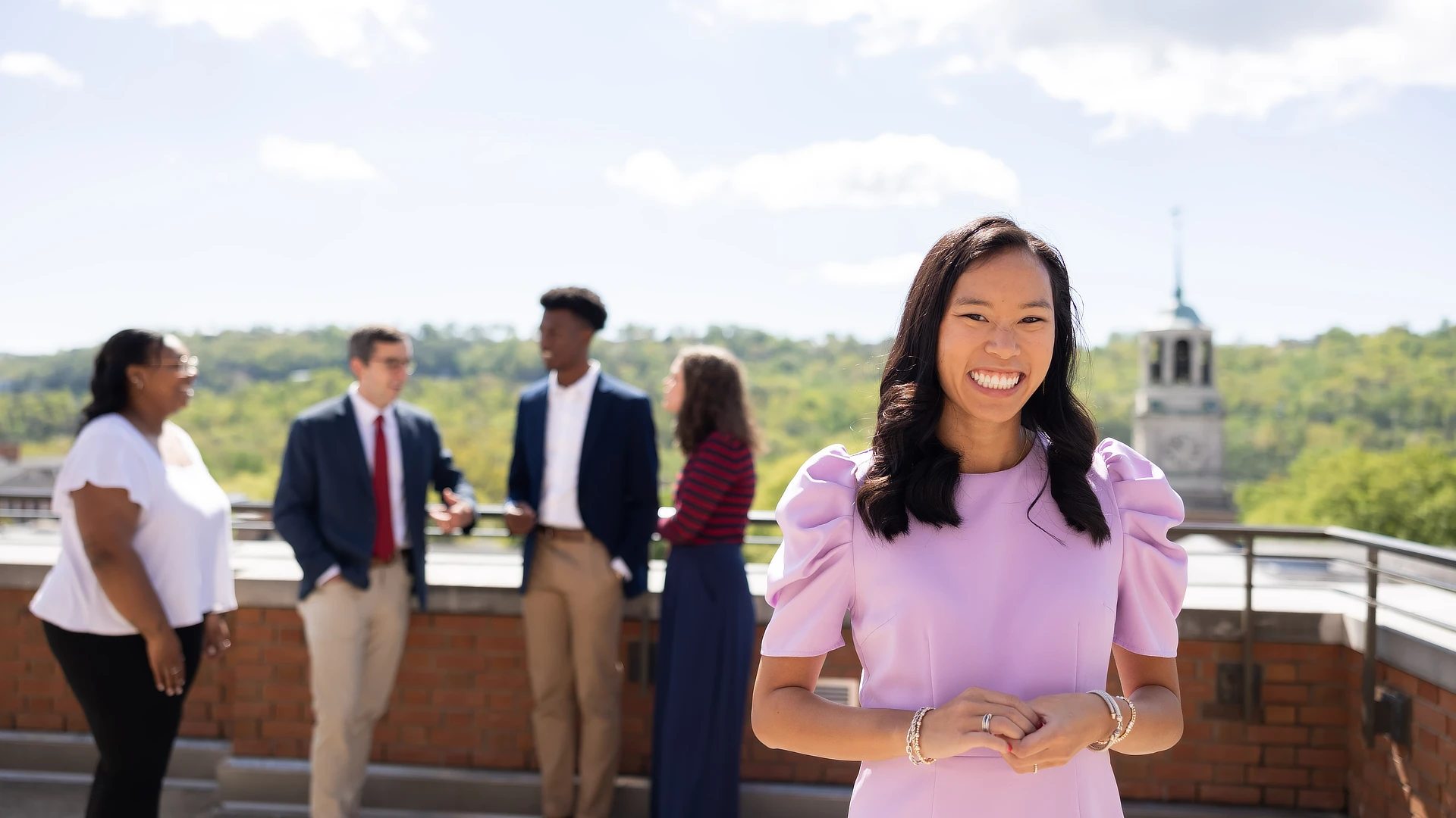 Smiling Grad Student