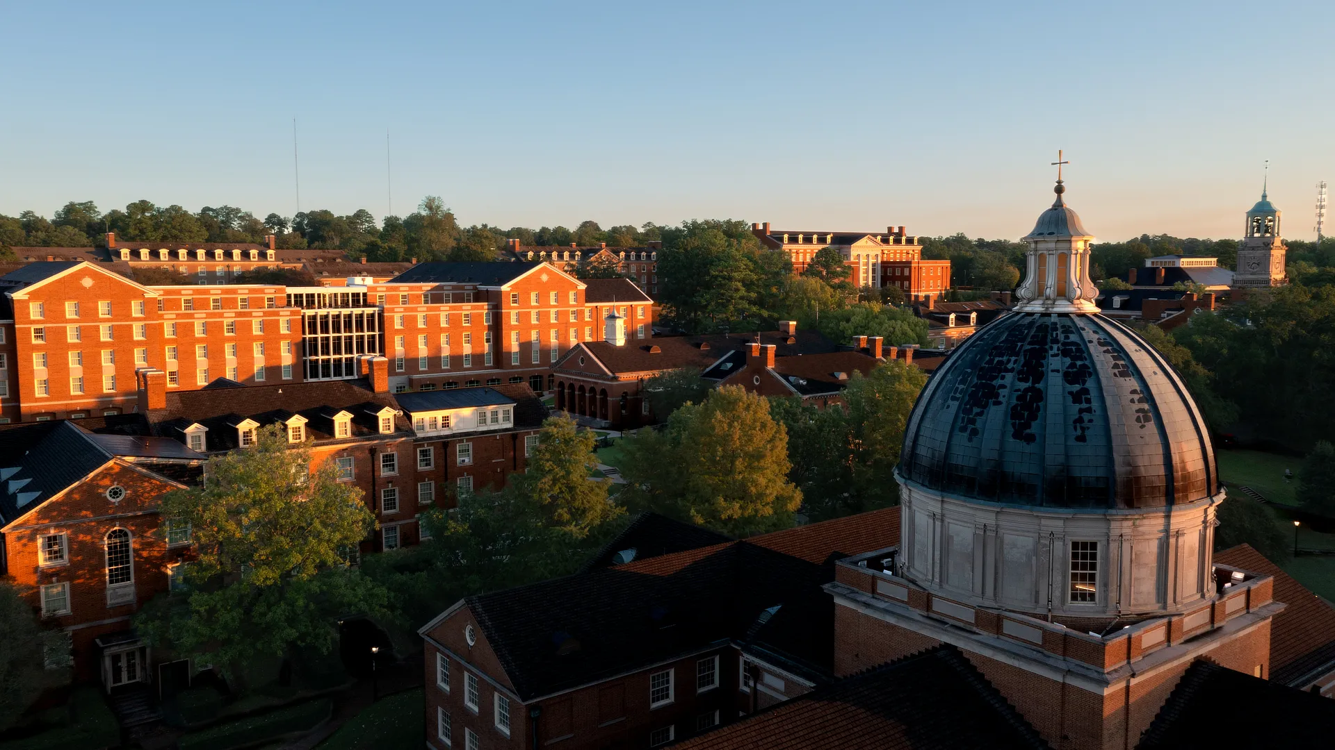 samfords campus at sunset