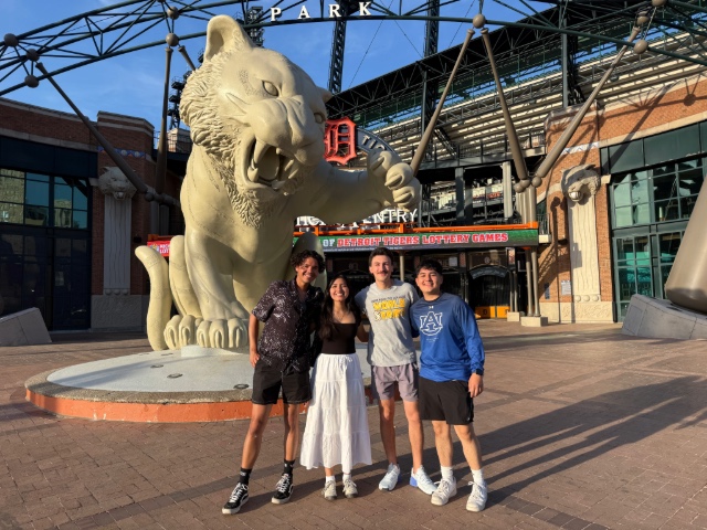 Samford Students at Detroit Baseball Park