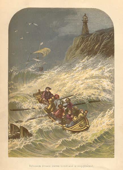 Robinson Crusoe Plate 1865