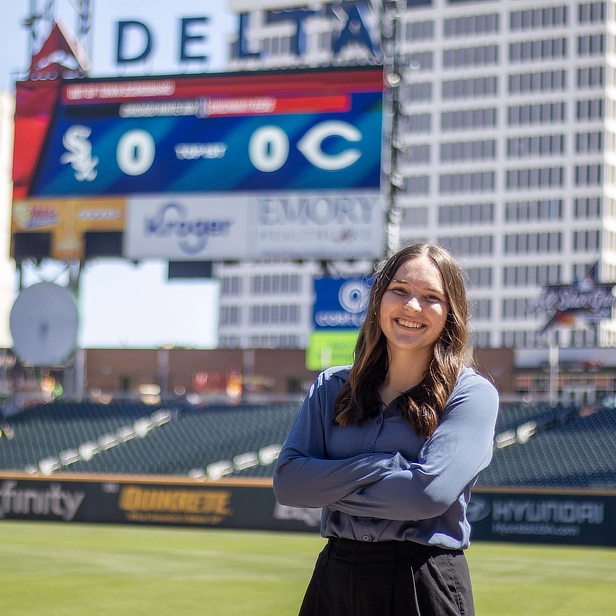 Female Student on Field