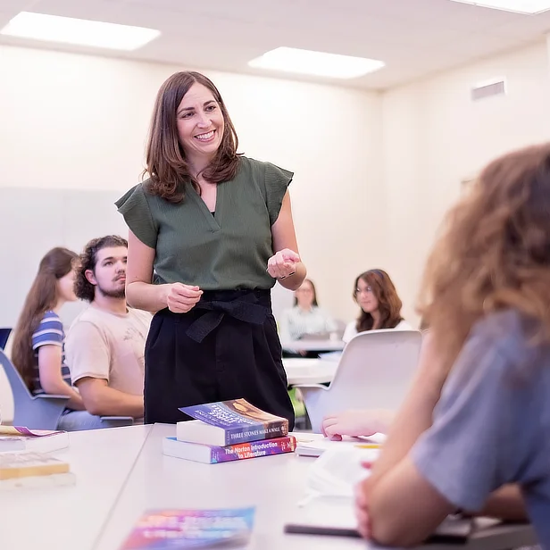 Female Professor in Classroom