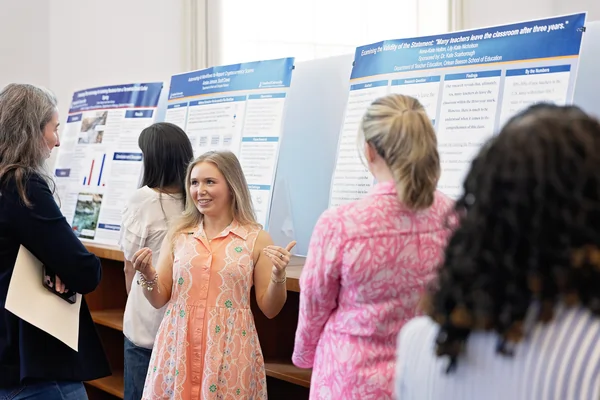 Education Student Presenting Research at SSRC