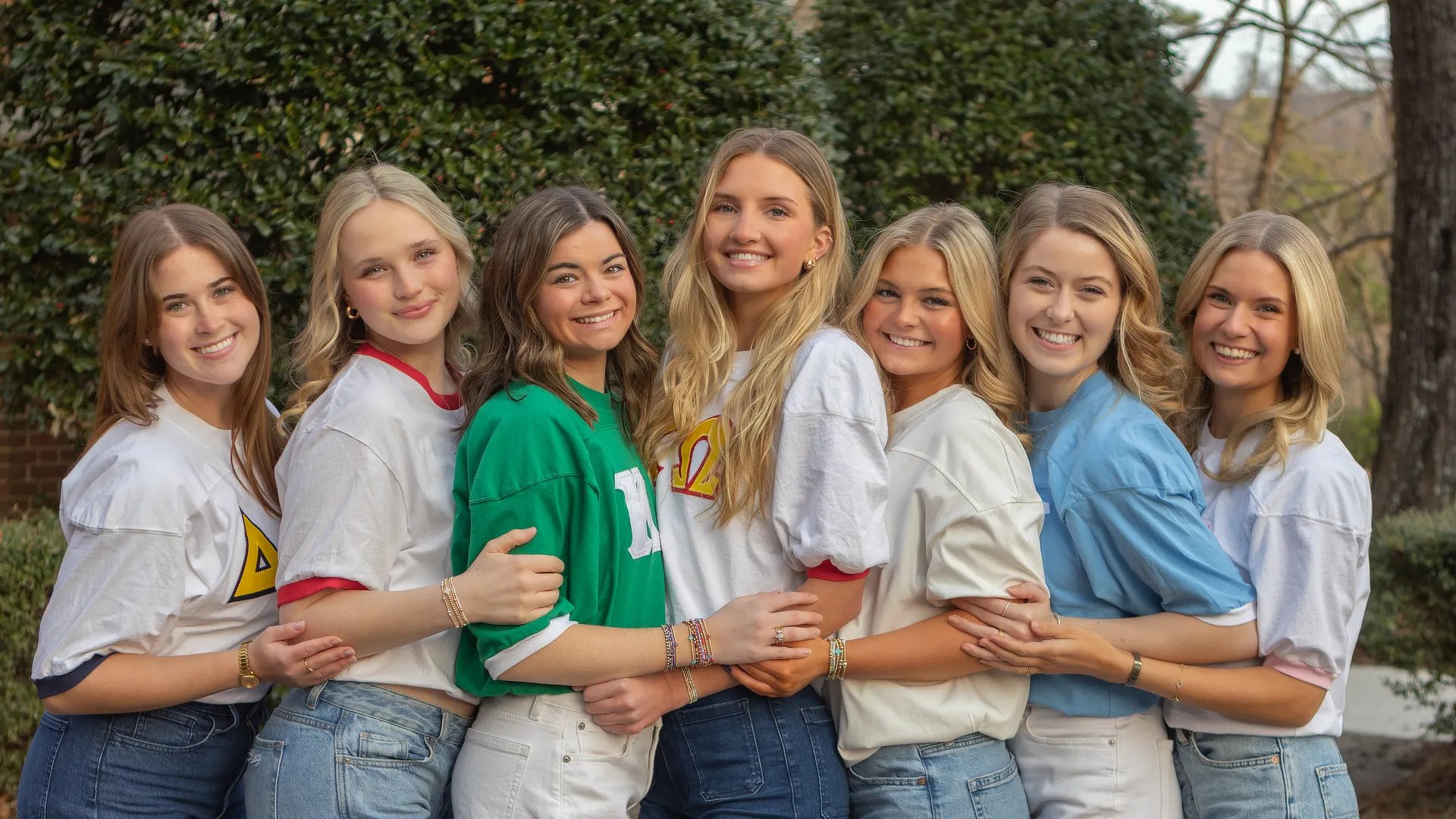 group of greek girls