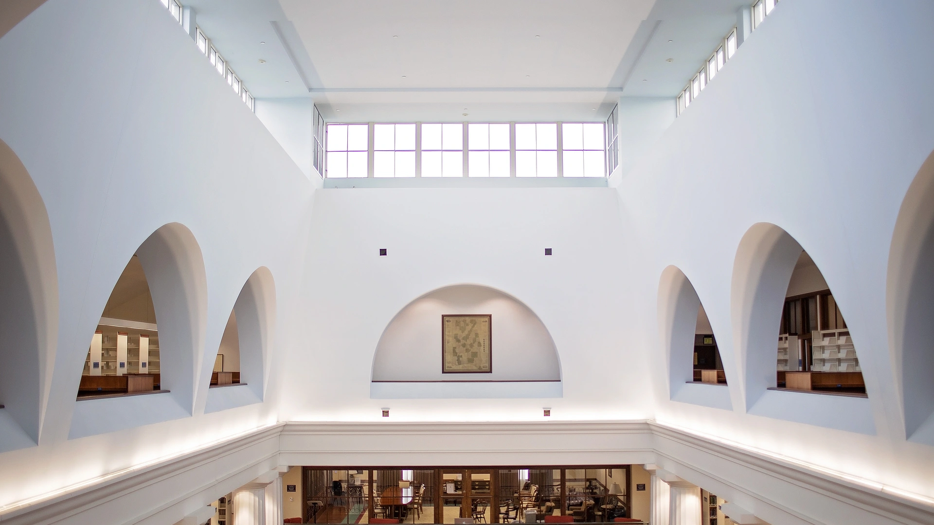 upper level of the library