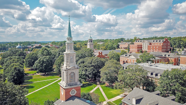 Campus Drone Shot