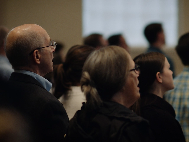 People Singing in Worship