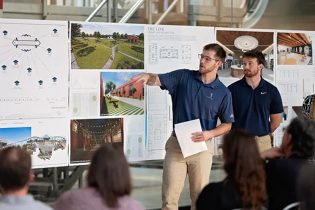 Male Students Architecture Presentation