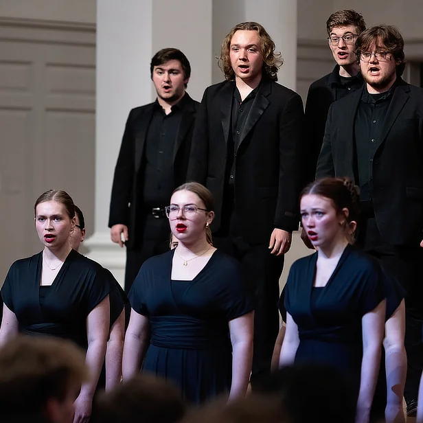 Choir Performing on Stage