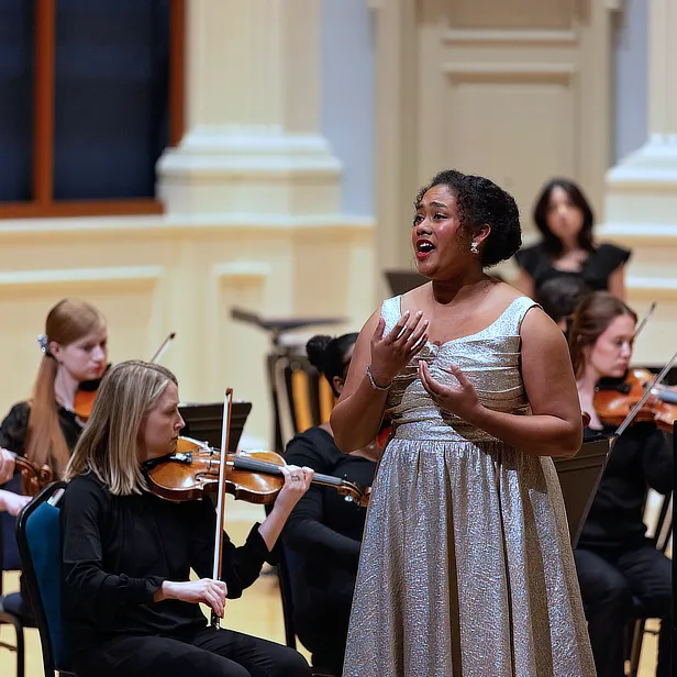 Vocalist Performing with Orchestra
