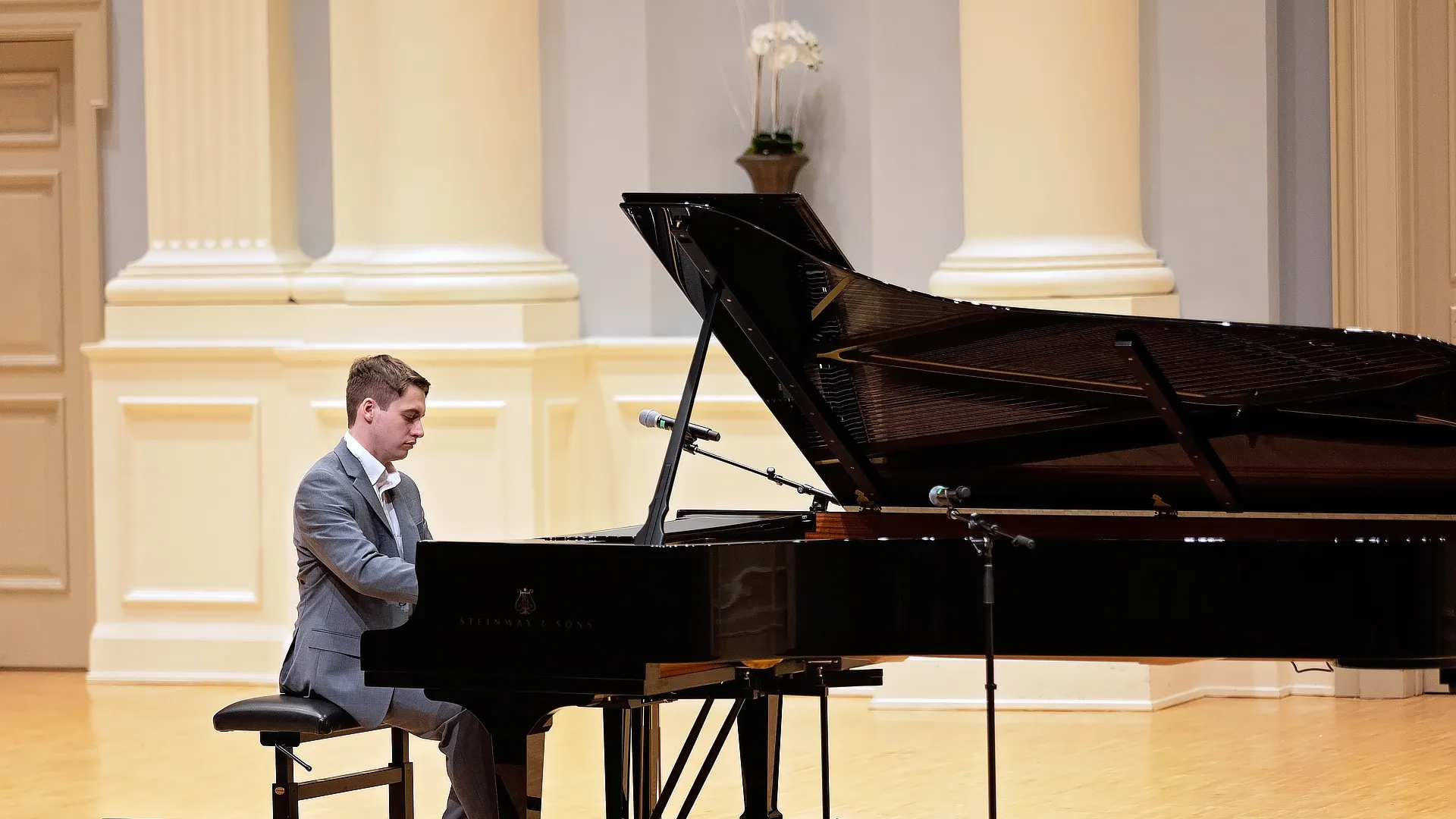 Student at Grand Piano