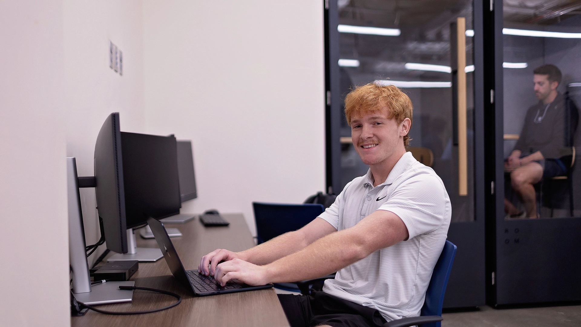 Student at Desk