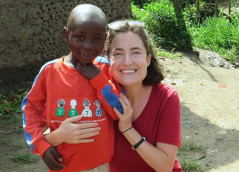 Katherine Rodgers with Young Boy