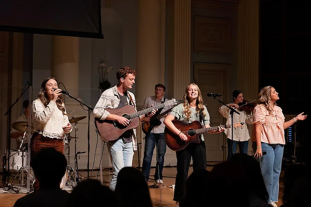 Worship Team on Stage